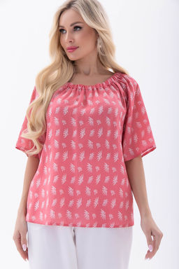 Блуза Аксинья (коралл) Б5946 - Lt collection фото 5