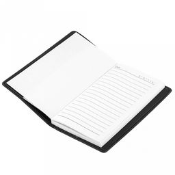 Ежедневник недатированный 9,7х17,3см, 96 листов в линейку, сшитый внутренний блок, обложка иск/кожа съемная, цвет черно-коричневый, матовый (Китай) - Домашняя мода фото 2