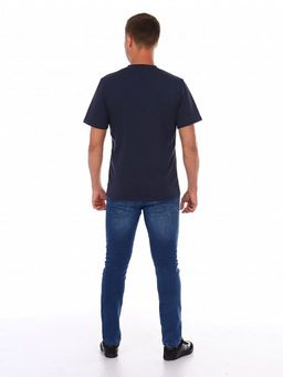 РАСПРОДАЖА Футболка мужская _М75/синий меланж - Ihomelux фото 3