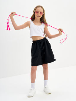 Черные шорты для девочки - Kogankids фото 4