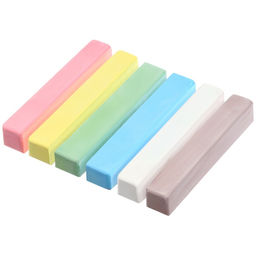 Цена за 8 шт. Мелки цветные школьные 6 шт. «Простоквашино», прямоугольные