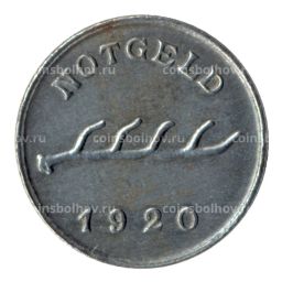 2 пфеннига 1920 года Германия  Нотгельд (Мергентхайм)