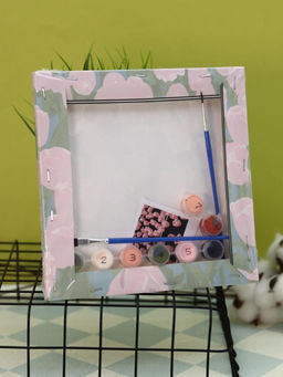 Картина по номерам на подрамнике Draw Me! Beautiful flowers, (20*20 см)