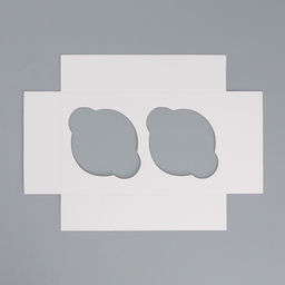 Цена за 5 шт. Коробка для капкейков, кондитерская упаковка двухсторонняя, 2 ячейки, «Для тебя», 16 х 10 х 10 см