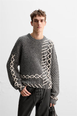 LIMITED EDITION SWEATER WITH CONTRAST TRIMS - Zara фото 2