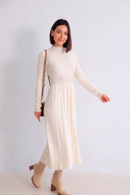 Martichelli Платье вязаное молочное  фото 4