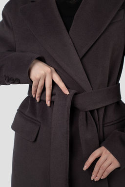 01-12172 Пальто женское демисезонное (пояс) - El podio фото 8