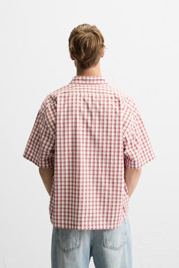 BOXY FIT CHECK SHIRT - Zara фото 3