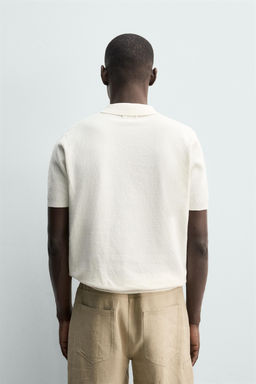 POLO PUNTO REGULAR FIT ESTRUCTURA / Blanco - Zara фото 4