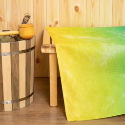 Простыня вафельная для бани Экономь и Я Лайм 150х180 см, 100% хлопок, 200 г/м2