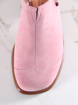 Босоножки 5133.23663br.Розовая замша+коричневый