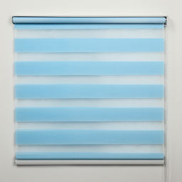 Штора рулонная День-ночь, 90180 см (с учётом креплений 3,5 см), цвет голубой - Simaland фото 2