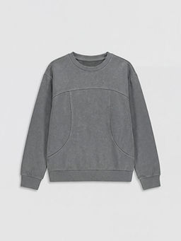 Bisiklet Yaka K?z ?ocuk Sweatshirt