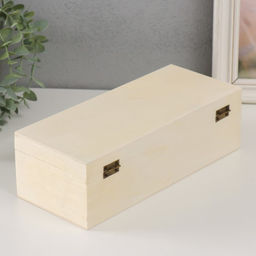 Шкатулка для росписи дерево «Прямоугольная», замок пряжка, 26×11×8 см