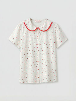 Bebe Yaka Puantiyeli Hamile Pijama ?st?