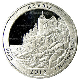 1/4 доллара (25 центов) 2012 года S США Национальные парки № 13  Акадия