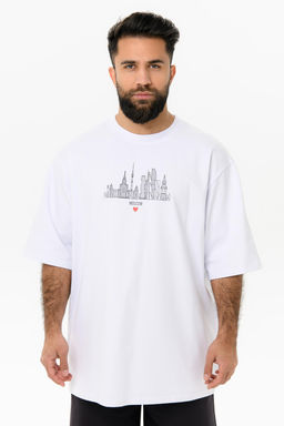 Футболка Top458 белый+Москва - Argo exclusive фото 3