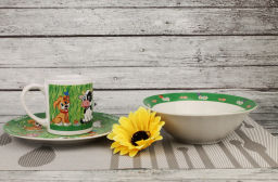 Набор Домашние животные 3пред (тарелка 19см, миска 18см, кружка 240мл) в под. уп. арт. MFK04005 /МФК/  фото 4