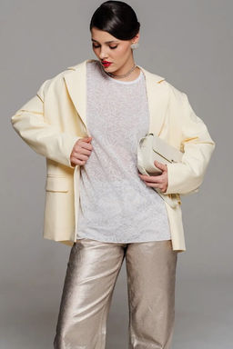 Футболка полупрозрачная паутинка оверсайз - Sahar art lab фото 9