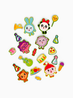 Книга с липучками «Весёлый праздник», 12 стр., Малышарики