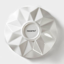 Салатник фарфоровый Magistro Изобилие, 260 мл, d=15 см, цвет белый фото 8