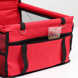 Автокресло для животных 40*30*25 см, красное - Пижон фото 9