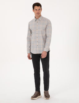 Gri Slim Fit Uzun Kollu G_mlek - Cacharel фото 4