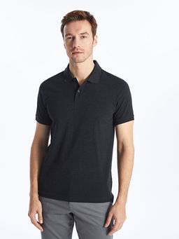 Polo Yaka K?sa Kollu Pike Erkek Dokulu Ti??rt