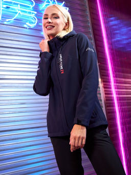 Женская мембранная куртка виндстоппер на флисе Azimuth Сияние 124/23983_709 Темно-Синий  фото 2