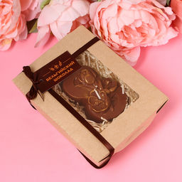 Бельгийский шоколад 8 марта. Три тюльпана, 80 г