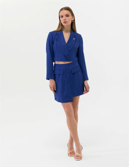 _ndigo A Kesim Dokuma Etek - Pierre cardin фото 3