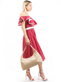 LACCOMA сумка Зафира-L815-бежевый эко кожа хлопок