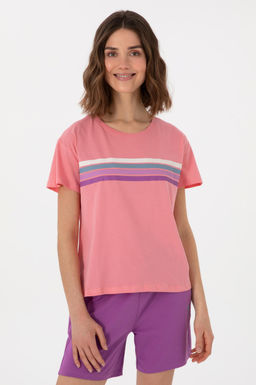 Kad_n Pembe Bisiklet Yaka Ti__rt Sepette S_rpriz _ndirim