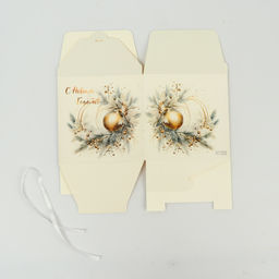 Цена за 10 шт. Коробка складная, подарочная новогодняя «Игрушка» 14×14×14 см