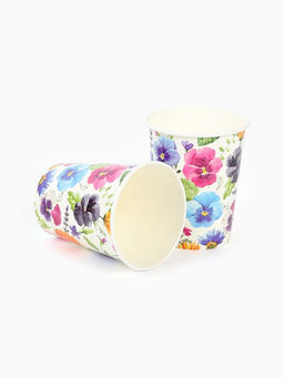 Цена за 2 шт. Стакан бумажный одноразовый «Полевые цветы», 250 мл, 6 шт