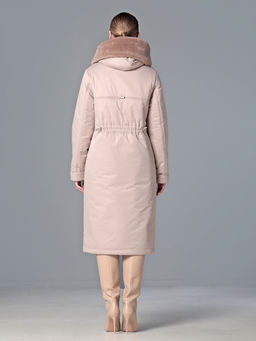 25409 Пальто бежевый - Dizzyway фото 7