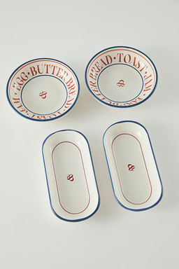 Trendyolmilla Home 4lu Seramik Kase/Sunumluk Tabak Seti 13-16cm TPHSS25TBK00007