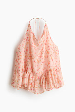 Top halter con volante