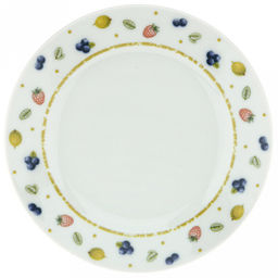 Тарелка мелкая фарфоровая "Летний Микс" д175мм, h20мм, форма "Идиллия" (Беларусь)