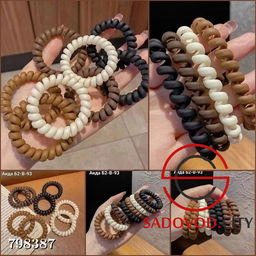 Матовые Пружинки для волос 10шт