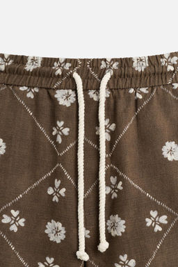 CONTRAST PRINT BERMUDA SHORTS - Zara фото 9