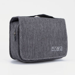 Косметичка-несессер на липучках, с ручкой, цвет серый - Simaland фото 3