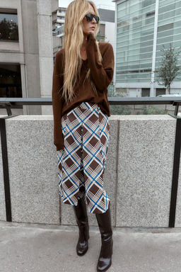LONG CHECKED BERMUDA SHORTS