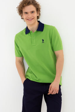 Erkek Elma Ye_ili Polo Yaka Ti__rt