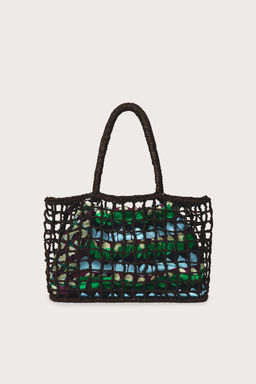 BOLSO DE MANO TRENZADO LIMITED EDITION / Multicolor - Zara фото 3