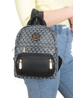 F2390-2 BLACK Сумка-рюкзак (искусственная кожа) - Фабричный китай фото 3