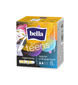 BELLA тампоны FOR TEENS regular/стандартный (д/умеренных выделений) (8шт)