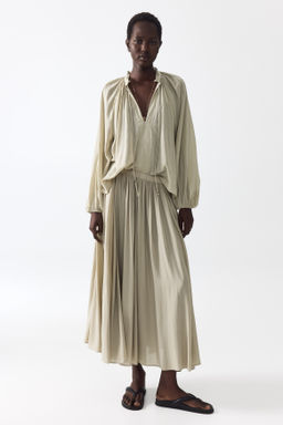 Blusa oversize en mezcla de algod?n - H&m фото 4