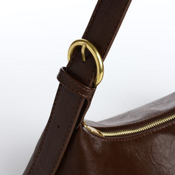 Сумка женская багет на молнии, цвет коричневый - Simaland фото 7