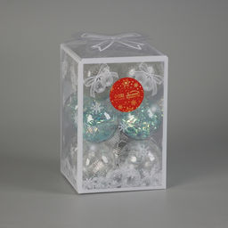 Ёлочные игрушки Калейдоскоп, шары новогодние, d=6 см, набор 12 шт., МИКС - Зимнее волшебство фото 4